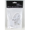 Переходник HDMI-VGA + AUX белый H-178