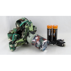 Фонарь головной HYT-012-2A-TG камуфляж. (1 ярк.+ 2акк.+ шнур TYPE-C) zoom