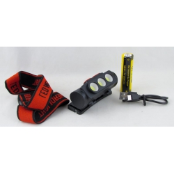 Фонарь головной YT-2056 (3 ярк., мигалка красн., акк.18650, шнур TYPE-C)