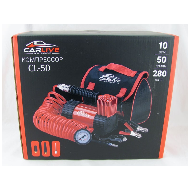 Компрессор автомобильный CL-590 10 Атм. 35л/мин. Carlive