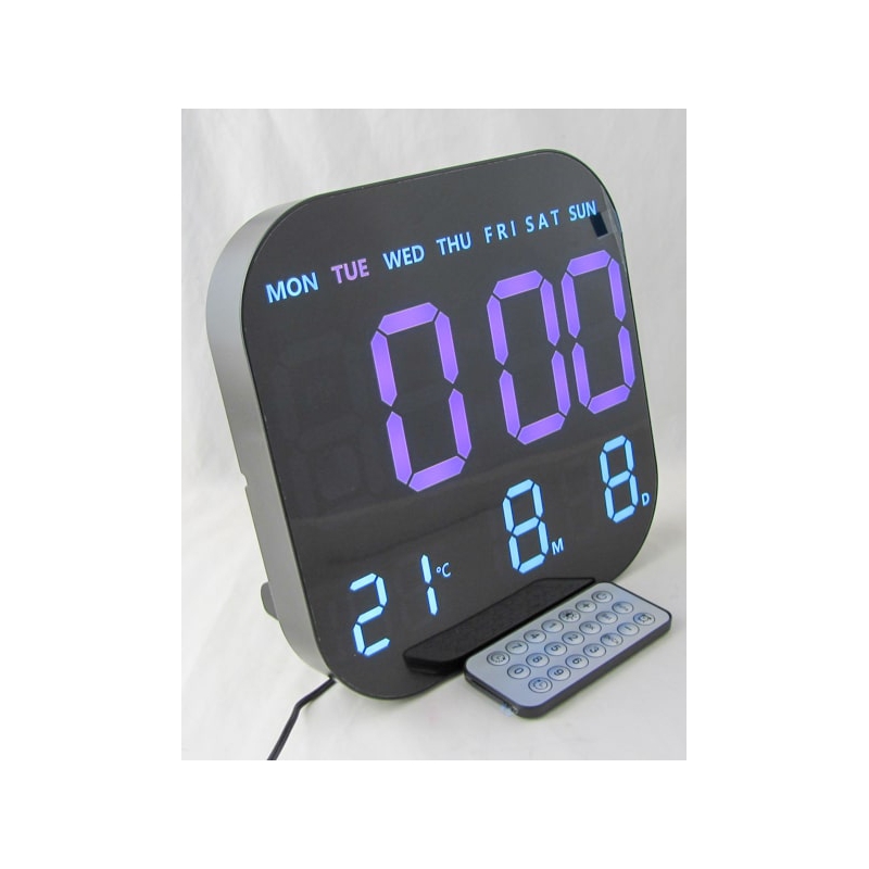 Часы-будильник электронные GH-6650-8 (фиолетовые цифры)