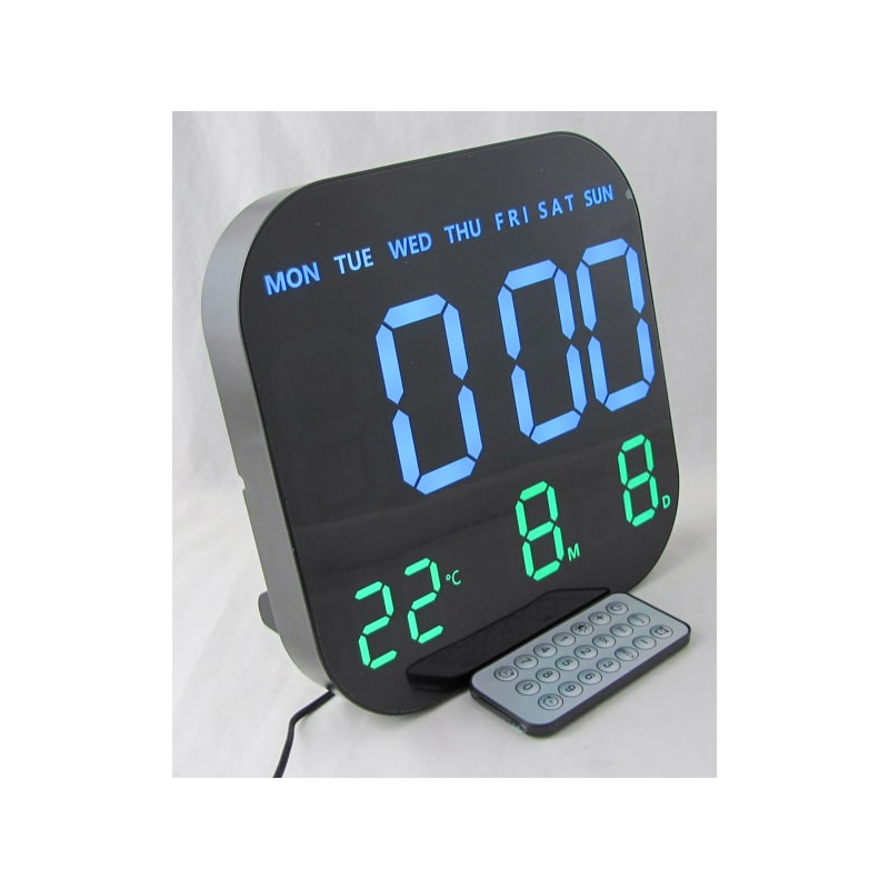 Часы-будильник электронные GH-6650-6 (белые цифры)