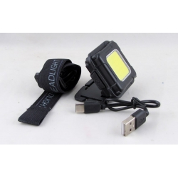 Фонарь налобный T-131A (1 больш., встроен. аккум., шнур TYPE-C)