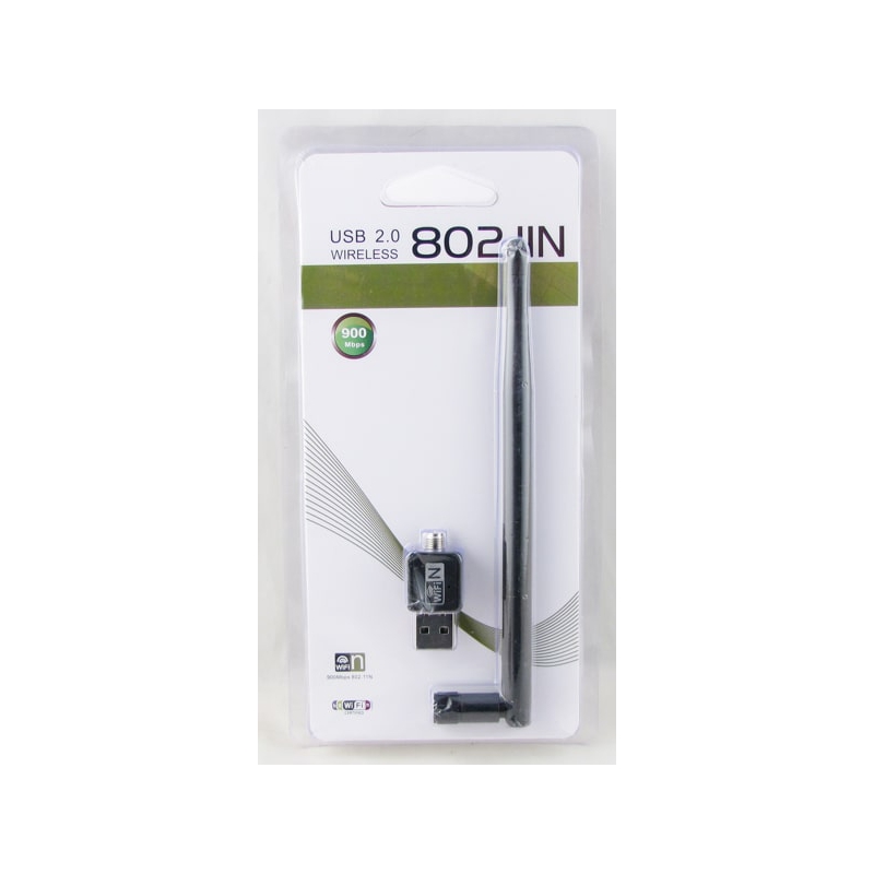 Адаптер USB-WiFi N-802L 900 Mbps, с антенной