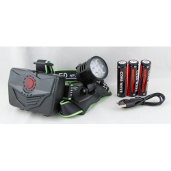 Фонарь головной RE-A29 (5 ярк.+ 3акк.+ шнур TYPE-C) 3реж.