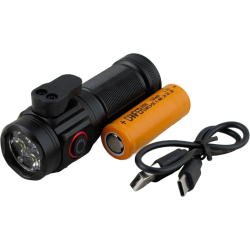 Фонарь светодиодный W5183 (4 линзы, акк.18500, шнур TYPE-C) стропорез, с магнитом