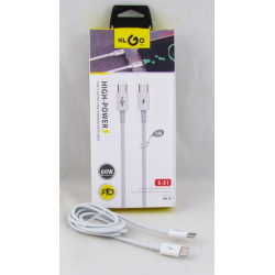 Кабель TYPE-C - TYPE-C 1м S-31 KLGO 60W