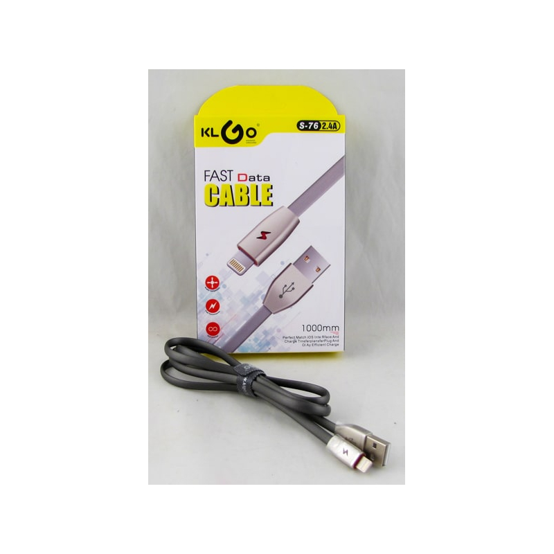 Кабель LIGHTNING 1м S-76 2,4A KLGO