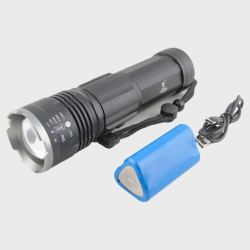 Фонарь светодиодный FA-SP36-TG (1 мощ., аккум. сборка шнур TYPE-C, вых,USB) с индикатором, zoom