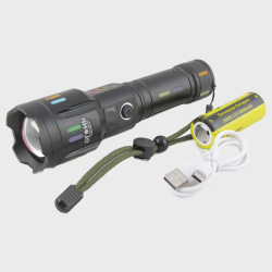 Фонарь светодиодный H-3016-PM30-TG (1 мощ., акк.26650, шнур TYPE-C) zoom