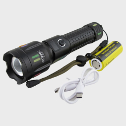 Фонарь светодиодный H-3018-PM30-TG (1 мощ., акк.26650, шнур TYPE-C) zoom