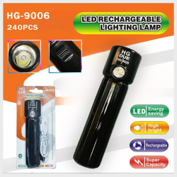 Фонарь светодиодный HG-9006 (1 мощ., акк. + шнур TYPE-C)