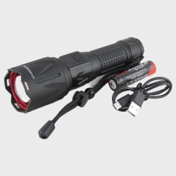 Фонарь-отпугипатель (сирена регулируемая) CJ-11-P50 (1 мощ., акк.18650 +  шнур TYPE-C) zoom ??