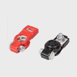 Клеммы аккумуляторные красная, черная закрытые K-030 (компл. 2шт, цена за 2шт)