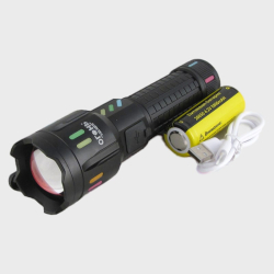 Фонарь светодиодный H-3019-PM30-TG (1 мощ., акк.26650, шнур TYPE-C) стеклобой, zoom