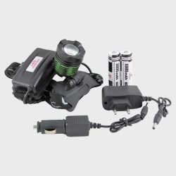 Фонарь налобный K-12 (2188)-3 (2 ярк. бел.+ желт., 2акк + ЗУ) крут. zoom 3реж