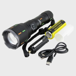 Фонарь светодиодный H-3061-PM30-TG (1 мощ., акк.26650, шнур TYPE-C) zoom ??