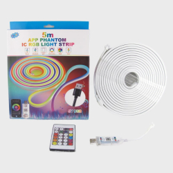 Светодиодная неоновая лента YD-2155-5 разноцветная 5V 5м USB, в коробке, Bluetooth