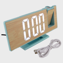 Часы-будильник электронные DS-5618-4LP проекционные (зеленые цифры)