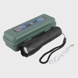 Фонарь светодиодный X-10 (4 цвета бел./ красн./ оранжевый / зеленый, акк.18650, ЗУ, с магнитом ??