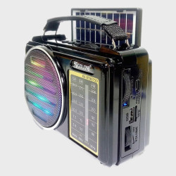 Радиоприёмник RX-BT807SD (FM, AM, SW акк. 18650, шнур TYPE-C) USB, TF, Bluetooth, с подсветкой