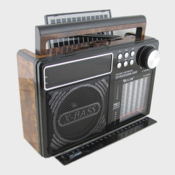 Радиоприёмник RX-868S (FM/AM/SW1-8) USB, TF, встроен. аккум., шнур TYPE-C/2R20, солнечная батарея