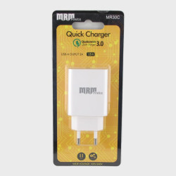 Сетевое зарядное устройство 3,1A MR-30 белое, 1USB QC3,0 быстр. зарядка