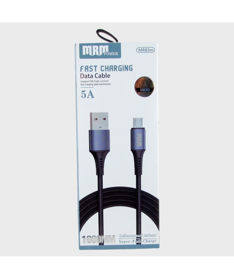 Кабель SAMSUNG 1м MR-83-V8 5A синий