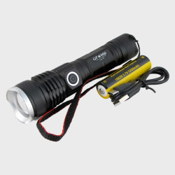 Фонарь светодиодный H-207-P70 (1 мощ., аккум., шнур TYPE-C) с индикатором, zoom