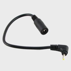 Переходник с толст. гнезда 5.5*2,5 на 2,5*0,7 H-27 20см