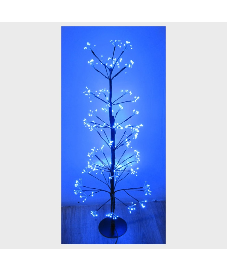 Дерево с подсветкой 90см синее, шнур 5м для улицы