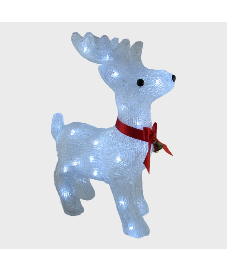 Новогодняя инсталяция Олень с подсветкой 30 см