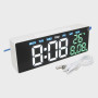 Часы-будильник электронные RE-5510 (белые цифры)