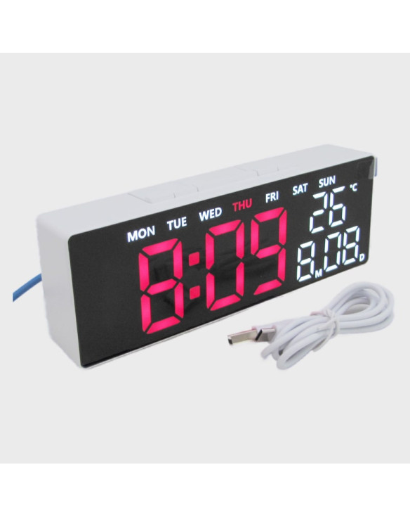 Часы-будильник электронные RE-5510 (красные цифры)