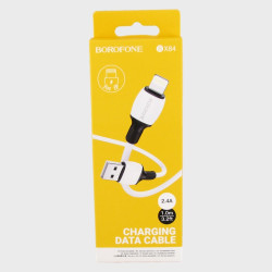 Кабель LIGHTNING 1м BX-84-IP 2,4A в короб. белый BOROFONE