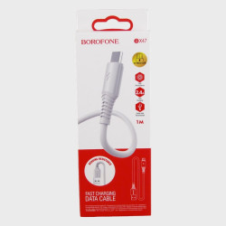 Кабель SAMSUNG 1м BX-47-V8 белый 2,4A в короб. BOROFONE