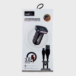 Зарядное устройство для LIGHTNING 5V 3A GS-13 черный 1USB QC3.0 быстрая зарядка, в короб.