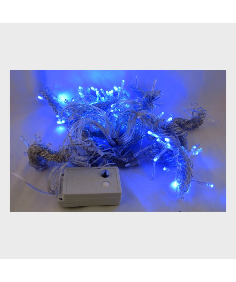 Гирлянда 600(640) светодиод. (шторки) голуб. 3*3м