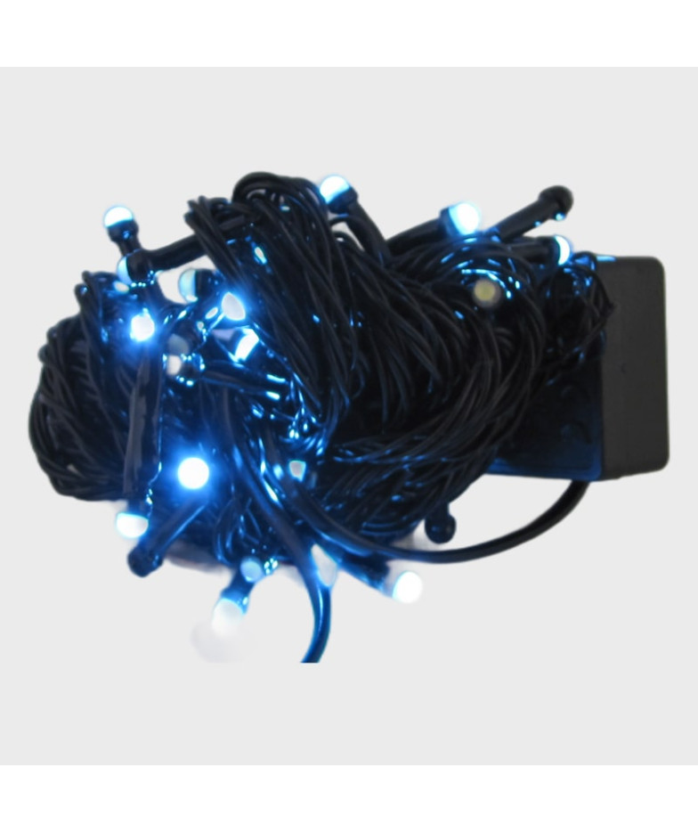 Гирлянда 100-50 светод. новые (4 мм) белые черн. шнур N-100W