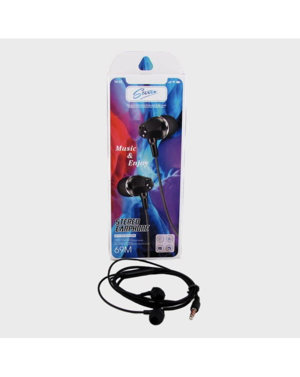 Наушники D-69m-1 черные вакуум. в короб.