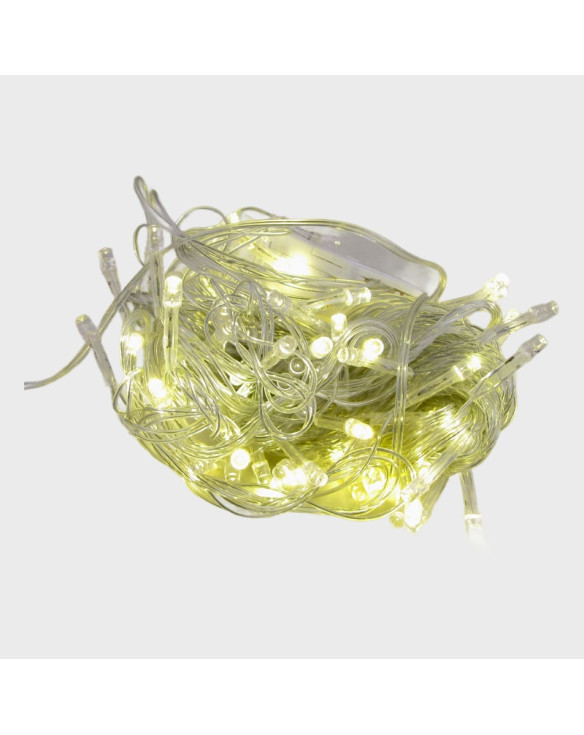 Гирлянда 180 светод. (6 мм) теплые белые прозрачн.