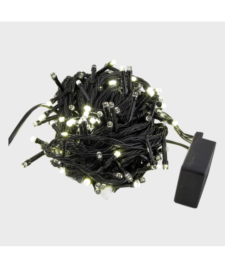 Гирлянда 500 светод. (6 мм) теплые белые черн. шнур