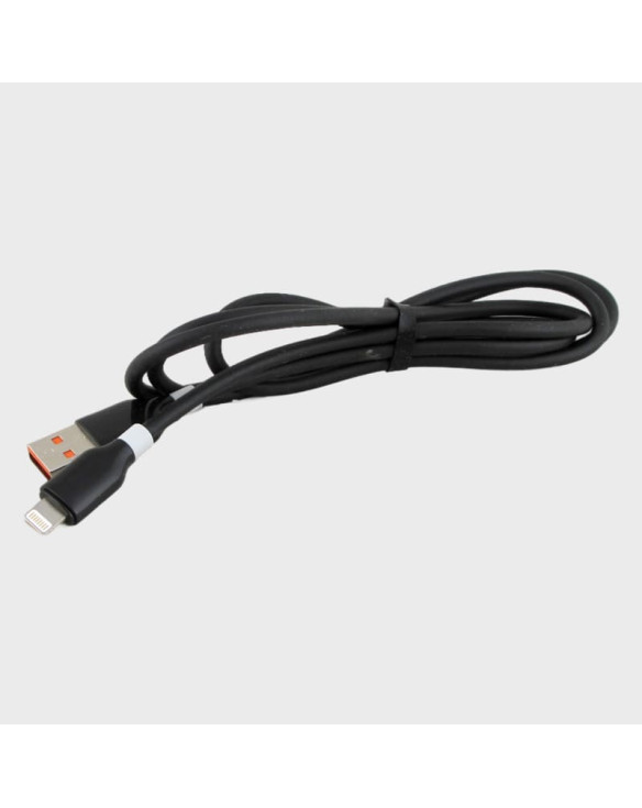 Кабель LIGHTNING 1м G-16-IP силиконовый черный