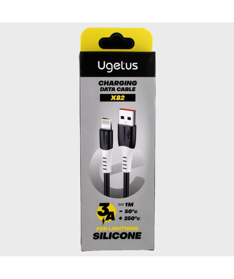 Кабель LIGHTNING 1м X-82-IP силиконовый черный