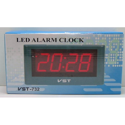 Часы-буд. электронные VST-732-5 (син. циф.)