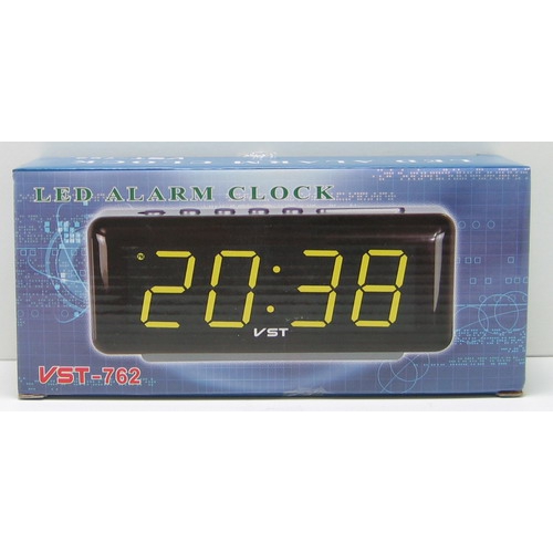 Часы-буд. электронные VST-762-2 (зел. циф.)