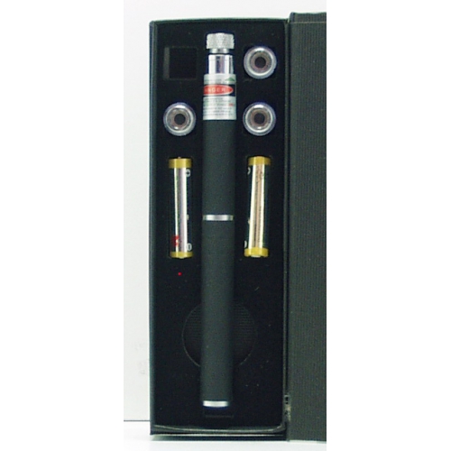 Лазерная указка зелен. 500-5000W 4 насад.