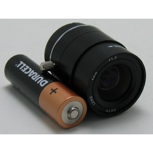 Объектив FFM-0412 1/3" 4mm F1.2  71gr