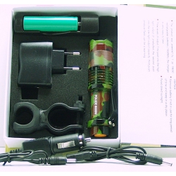 Фонарь светодиодный (1 мощ., акк.+ЗУ) 8000W SK-98-T6 (XM-L) zoom комуф.